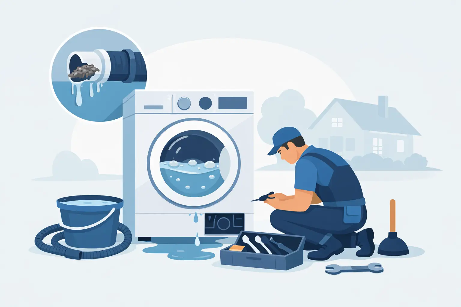Washer Not Draining Repair for Mountain View CA Homes