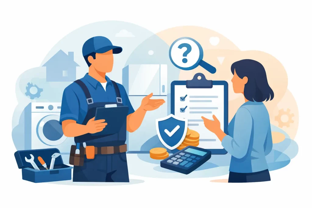 What an Appliance Repair Free Estimate Covers