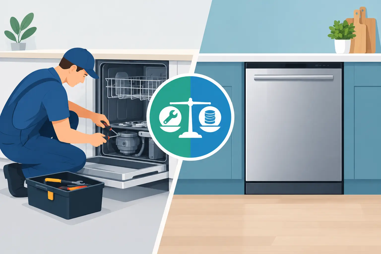 Repair Versus Replace a Dishwasher: Which Pays?